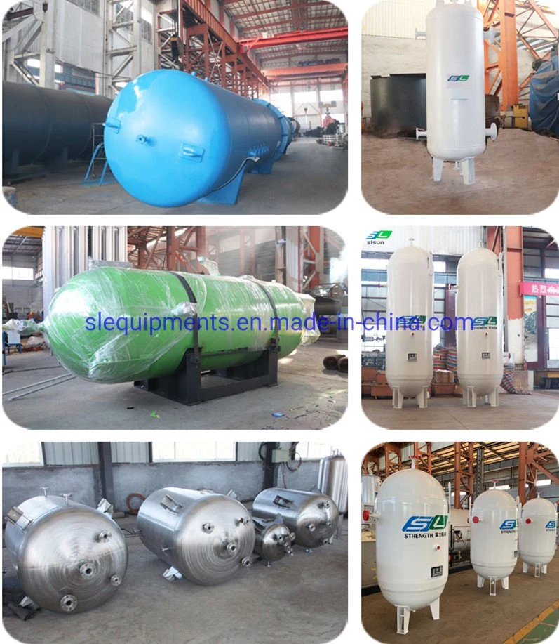 Hydro Power Plant Industrial Acid Liquid Air Storage Tank N2 CO2 Compressed Air Oxygen Large Air Receiver Tank