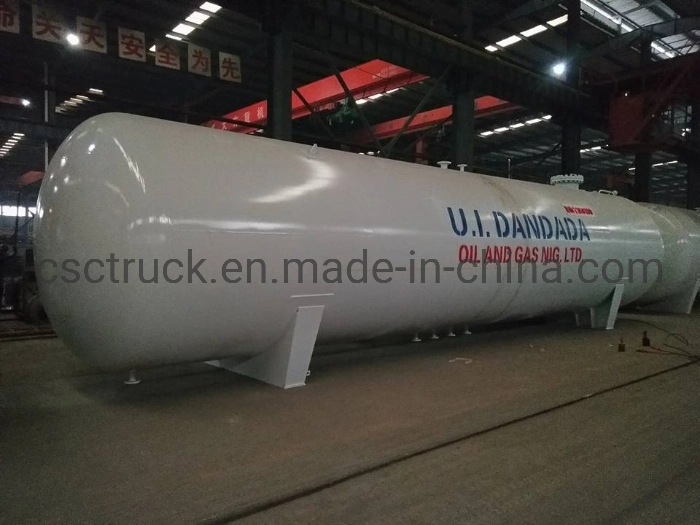 80000 Liters LPG Gas Tank 40mt LPG Storage Tank 50cbm Propane Tanker 60000L Pressure Vessel