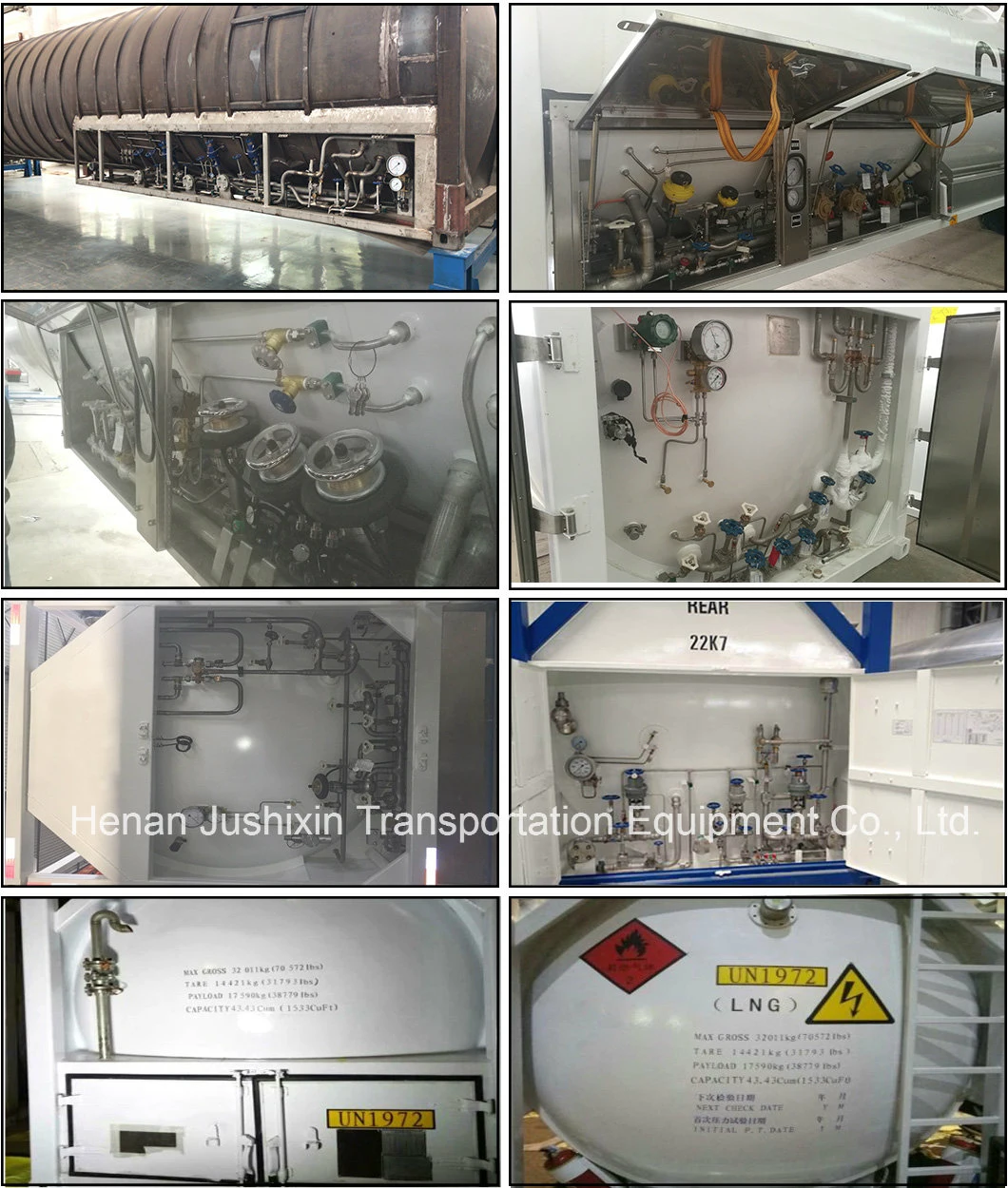 Cryogenic Liquid Nitrogen Oxygen Argon LPG ISO Tank Container